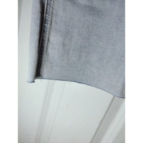 Oat New York High Waist Wide Leg Raw Hem Light Wash Jeans 12 (31x30) NWT - Picture 4 of 11